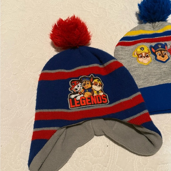 Paw Patrol Colorful Kids' Beanie 3 hat Set - toddler 3-5T - Picture 2 of 3